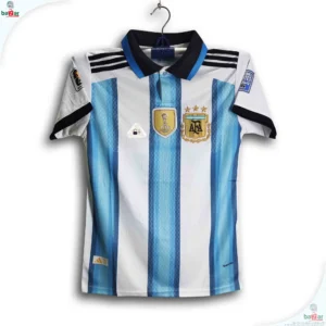 Argentina World Cup Jersey 2026 Thai Premium Football Jersey For Men – Half Sleeve Collar Polo Jersey – Argentina Jersey 2026 – Light blue